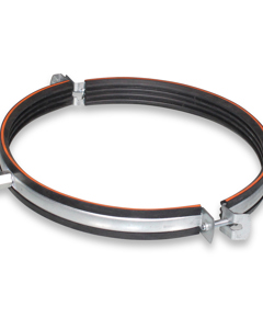 Tube clamp D224 orange galv M8/M10 f/roller laminated tube